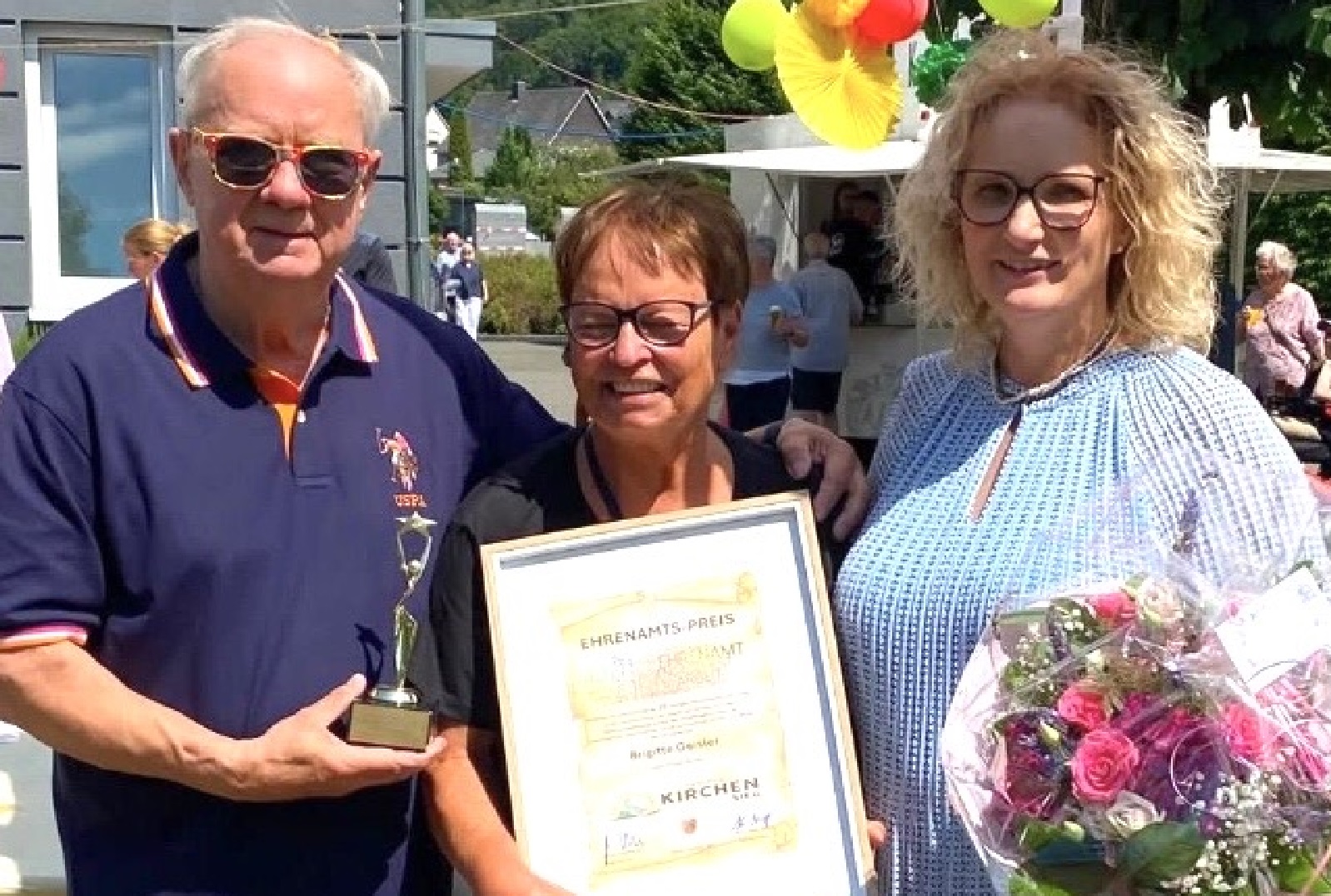 V.l.: Klaus-J�rgen Griese, Brigitte Geisler, Claudia Bommer. (Foto: Klaus-J�rgen Griese)
