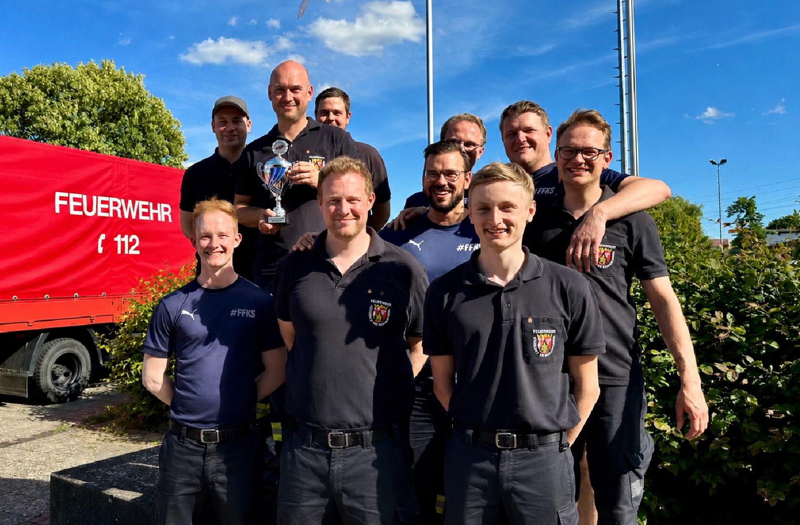Das strahlende Team. (Quelle: Christian Fein)
