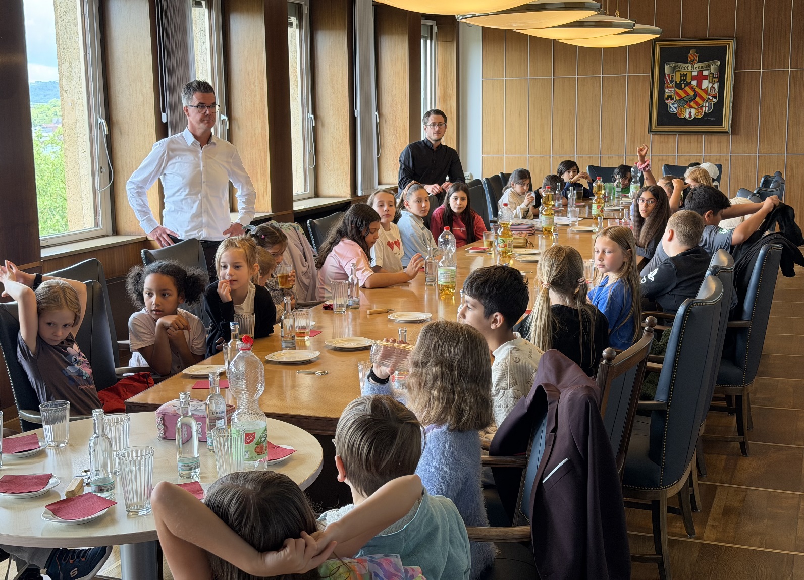 Sch�lerparlament trifft B�rgermeister. (Foto: Ulf Steffenfauseweh)