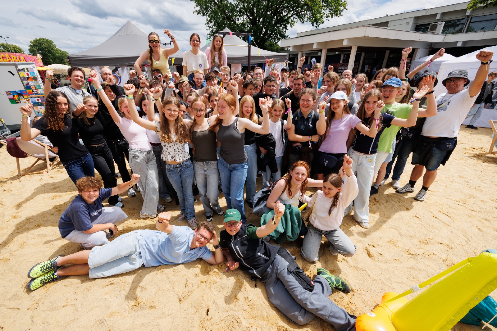 Die W�ller Teilnehmer am Jugendkirchentag. (Foto: Peter Bongard)