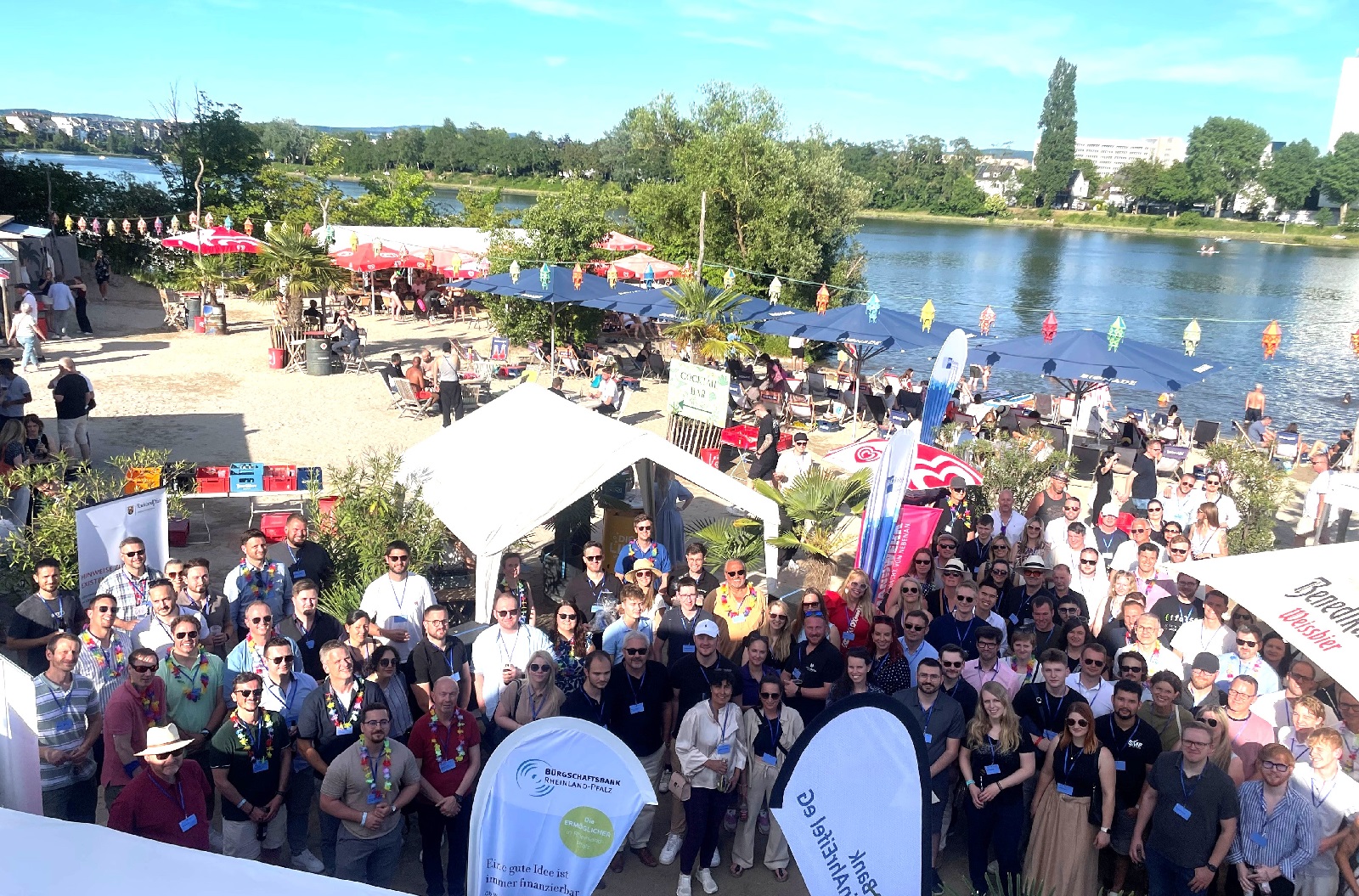 Die Veranstaltung auf dem Startup Beach. (Foto: Dagmar Schweickert/HwK Koblenz) 