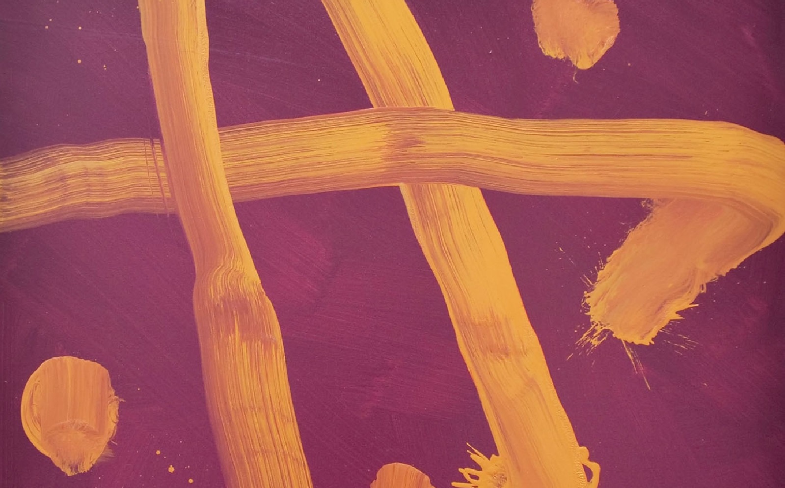 Ausschnitt: "Am Morgen Buddhist", �l auf Leinwand. (K�nstler: Carl Pfeil)