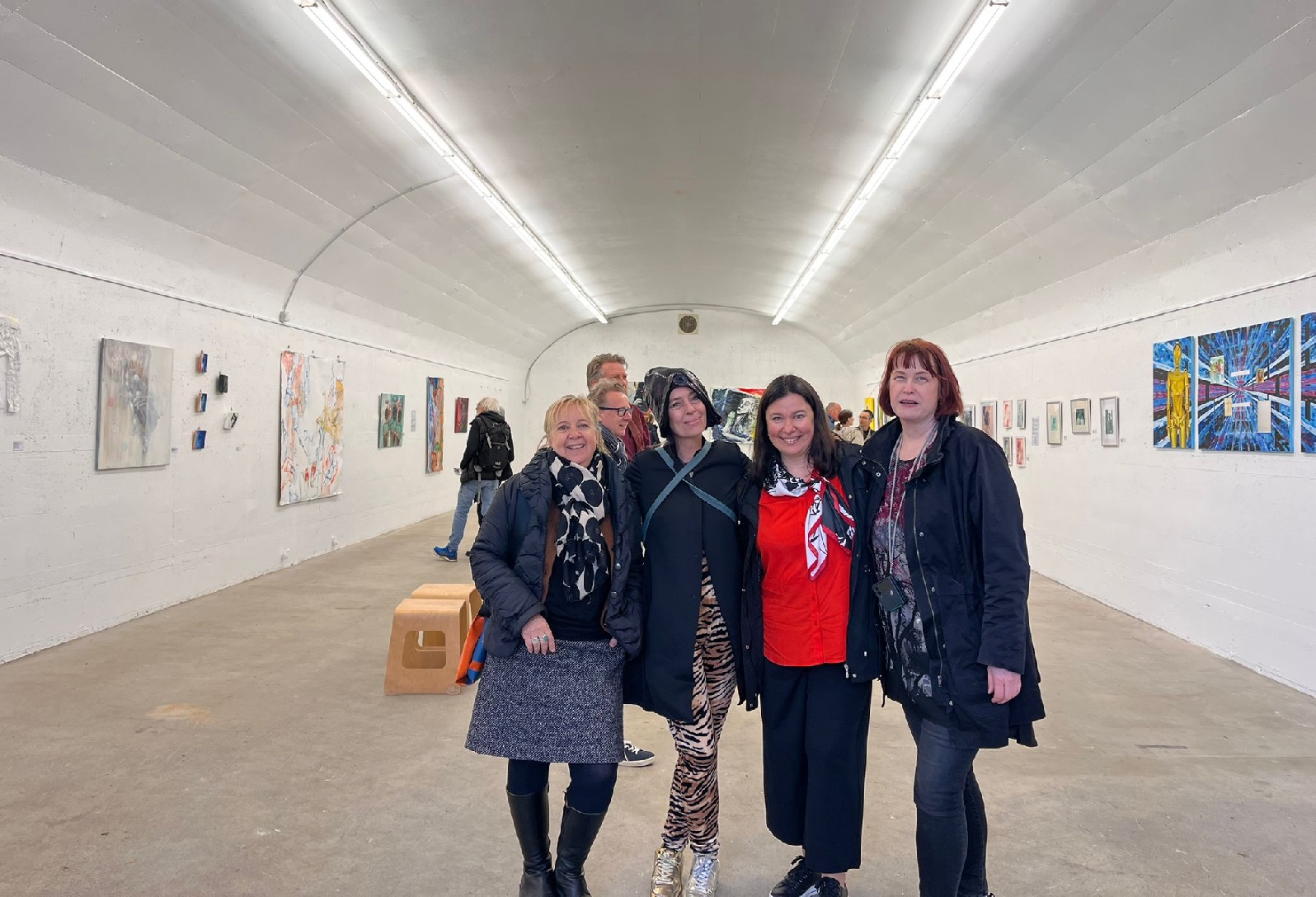 Gruppe der Europ�ischen Kunstakademie Trier im Bunker 05. (Quelle: Judith Boy)