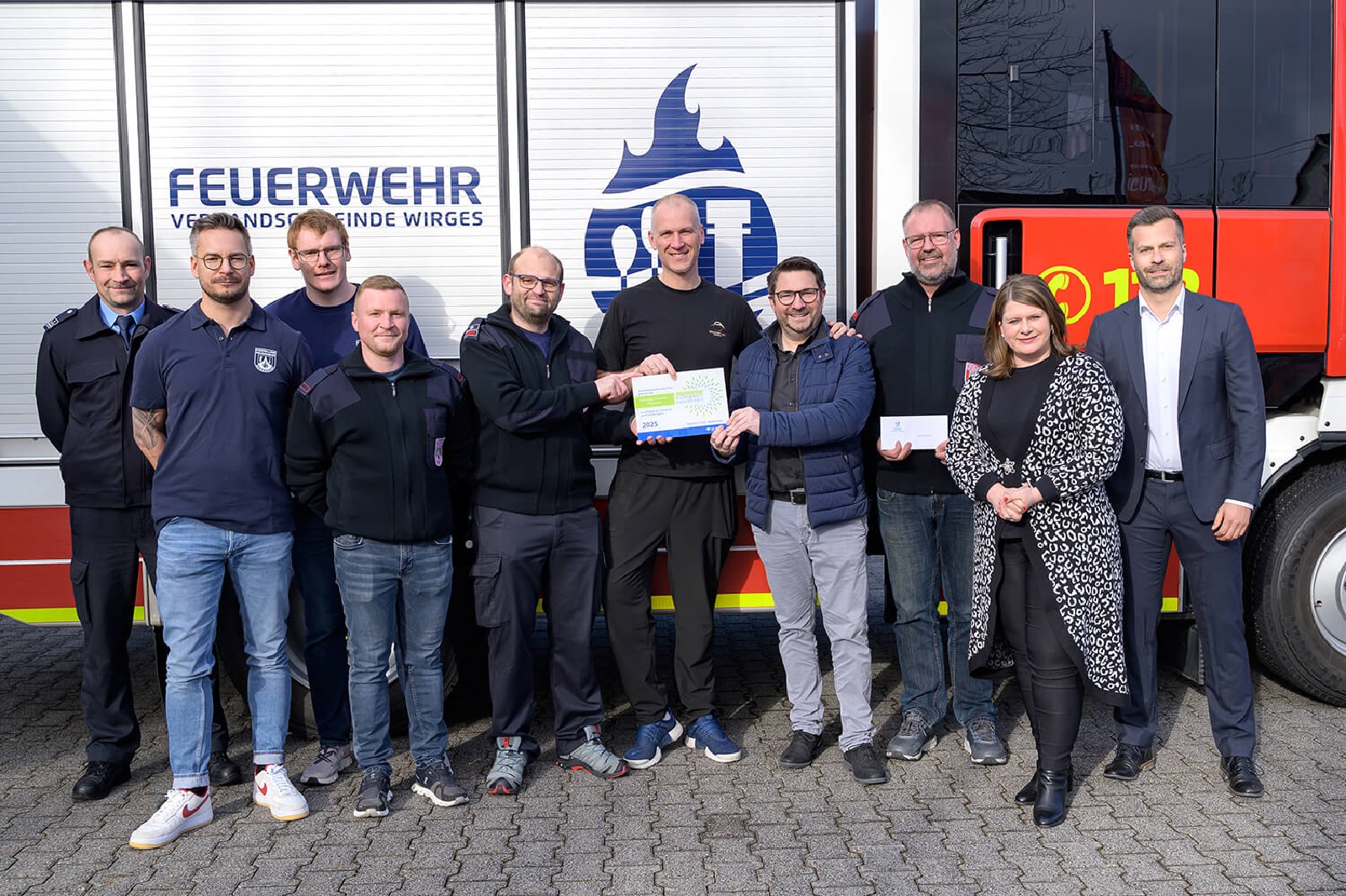 Fit bei der Feuerwehr. (Foto: VG Wirges/Silja G�tte)