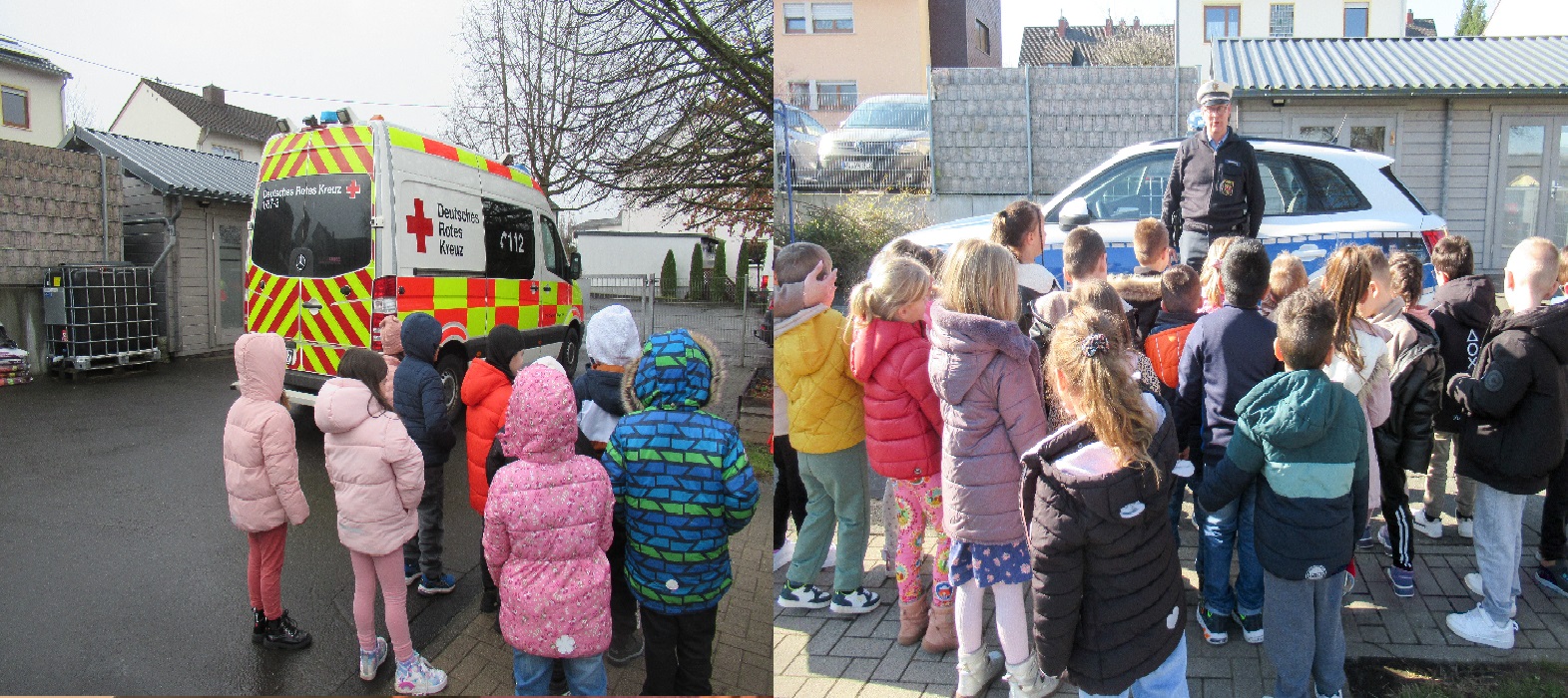 Blaulichtbesuch. (Quelle: Caritasverband Westerwald-Rhein-Lahn e.V.)