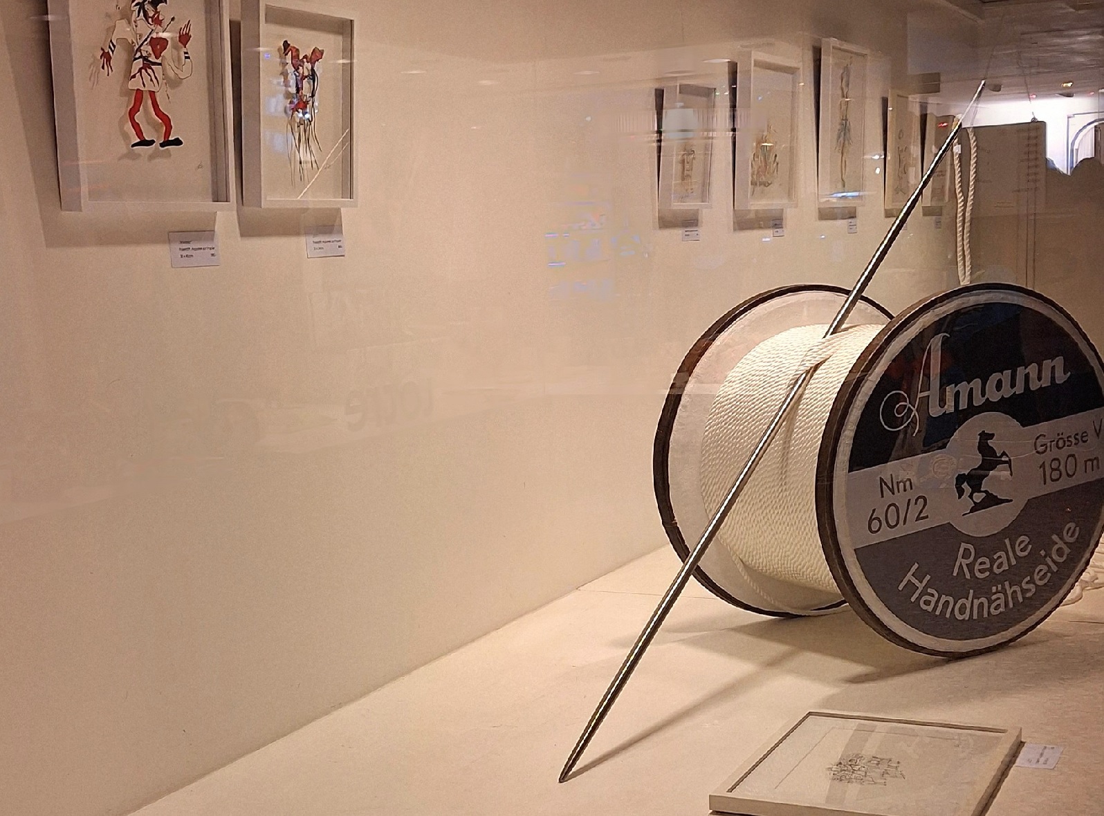 Kabeltrommel als Garnrolle. (Foto: Heinz Vogginger)