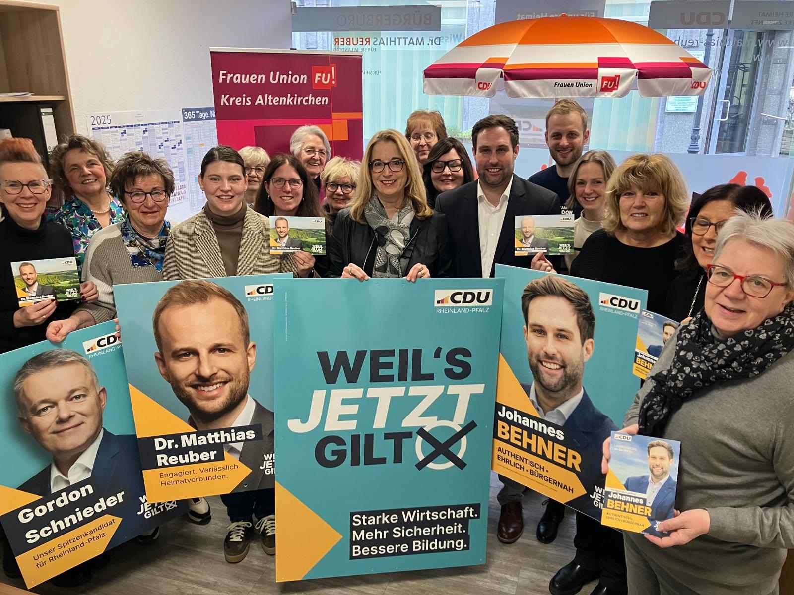 Frauen-Union gibt R�ckenwind beim Wahlkampf. (Quelle: Gaby K�lschbach)