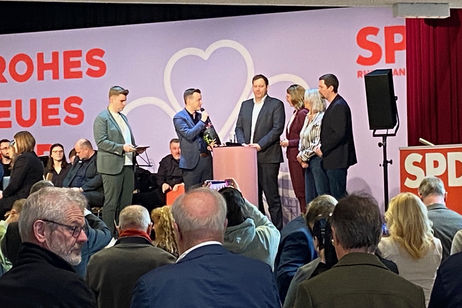 Lars Klingbeil in Daaden. (Alle Fotos: Niklas H�velmann)