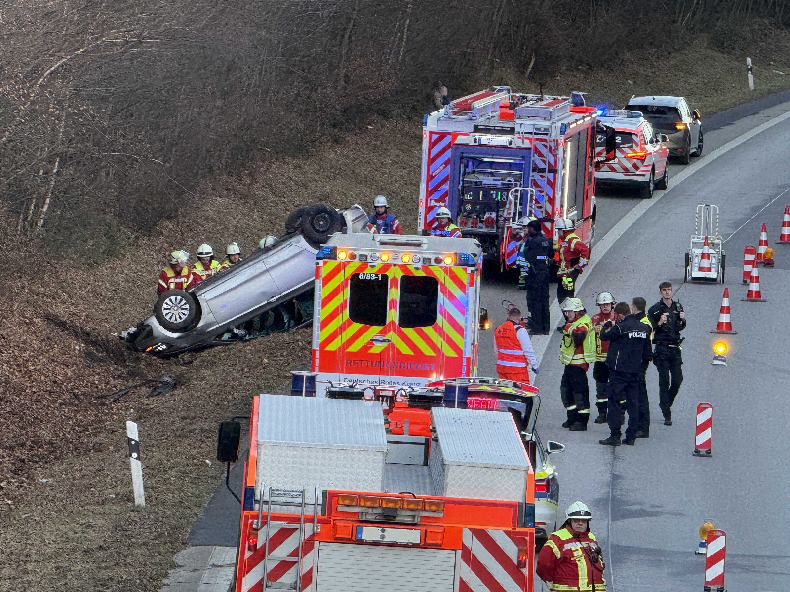Am Dernbacher Dreieck. (Alle Fotos: Uwe Schumann)