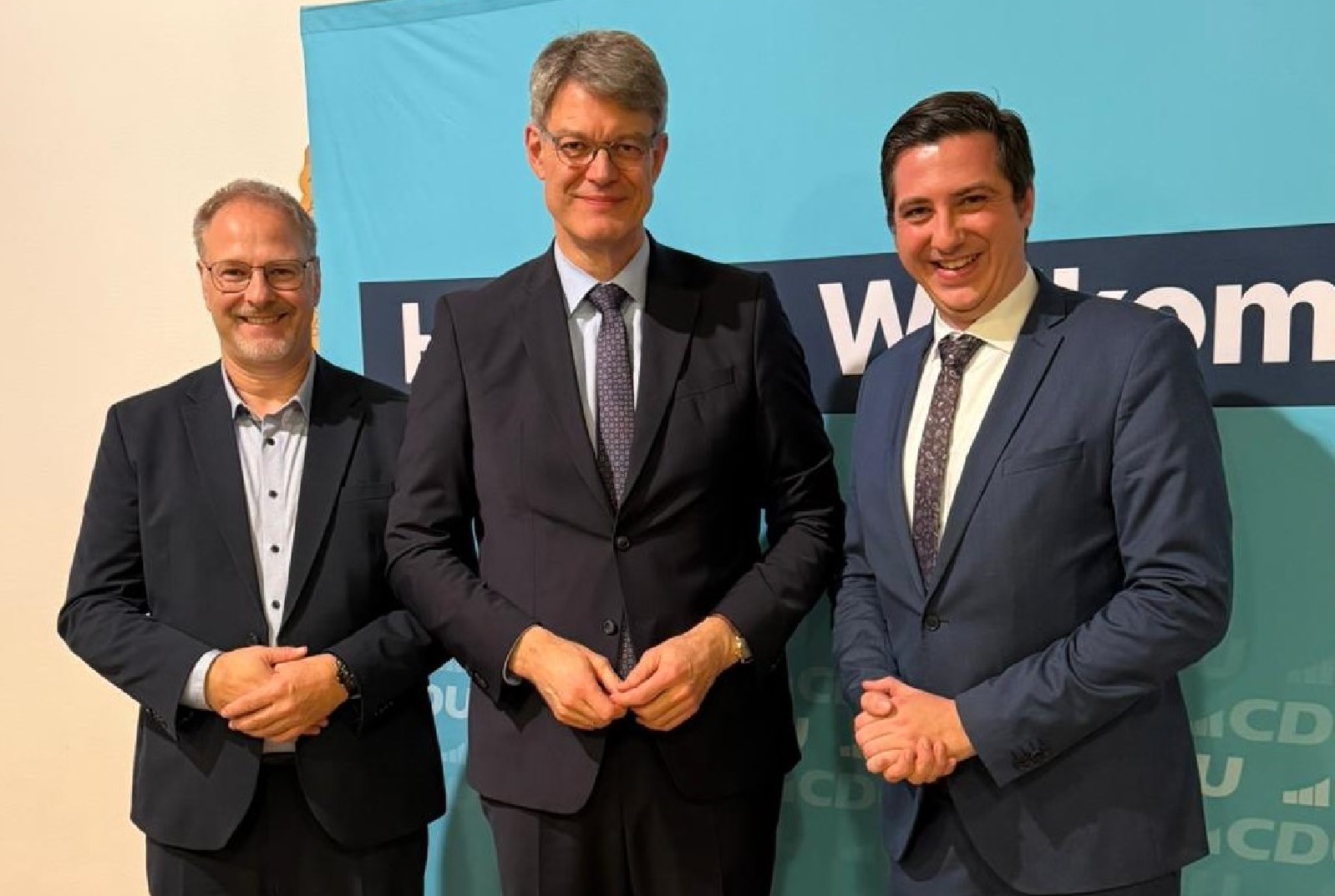 V.l.: Harald Orthey, Patrick Schnieder und Janick Pape. (Foto: Susanne G�rg)