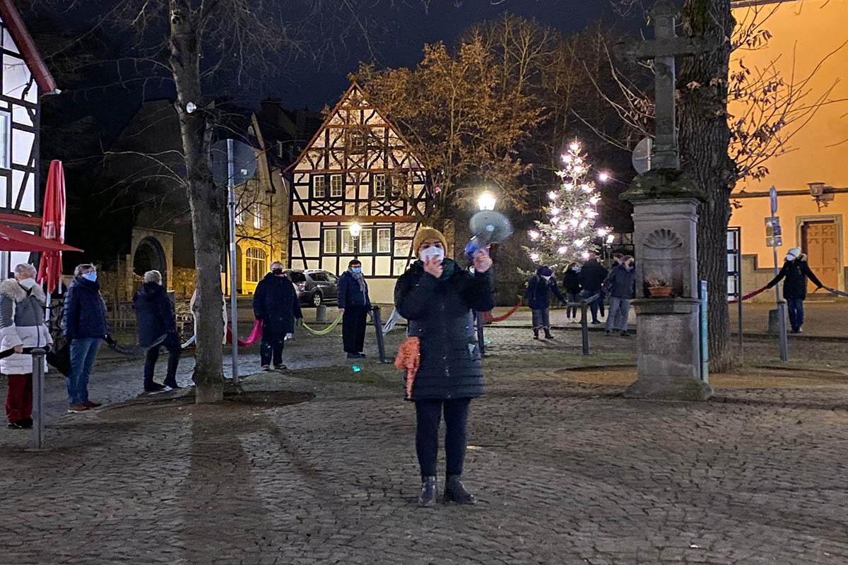 Bad Honnef: Erfolgreicher Aufruf fr Demokratie und Solidaritt in der Pandemie