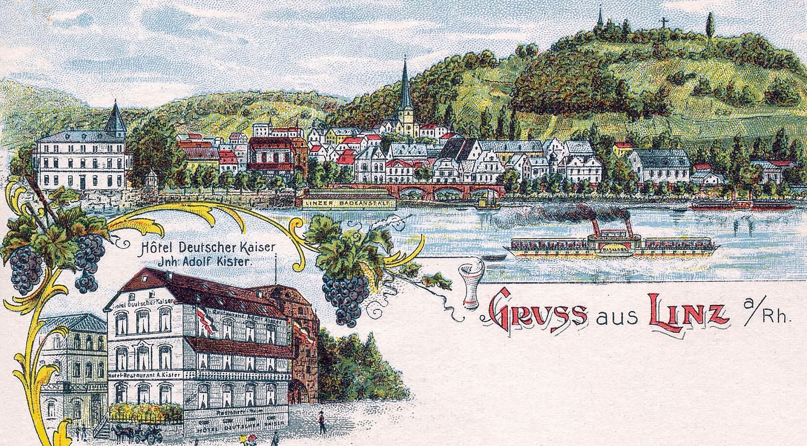 Auszug Kalenderdeckblatt. (Quelle: Stadtarchiv Linz am Rhein)