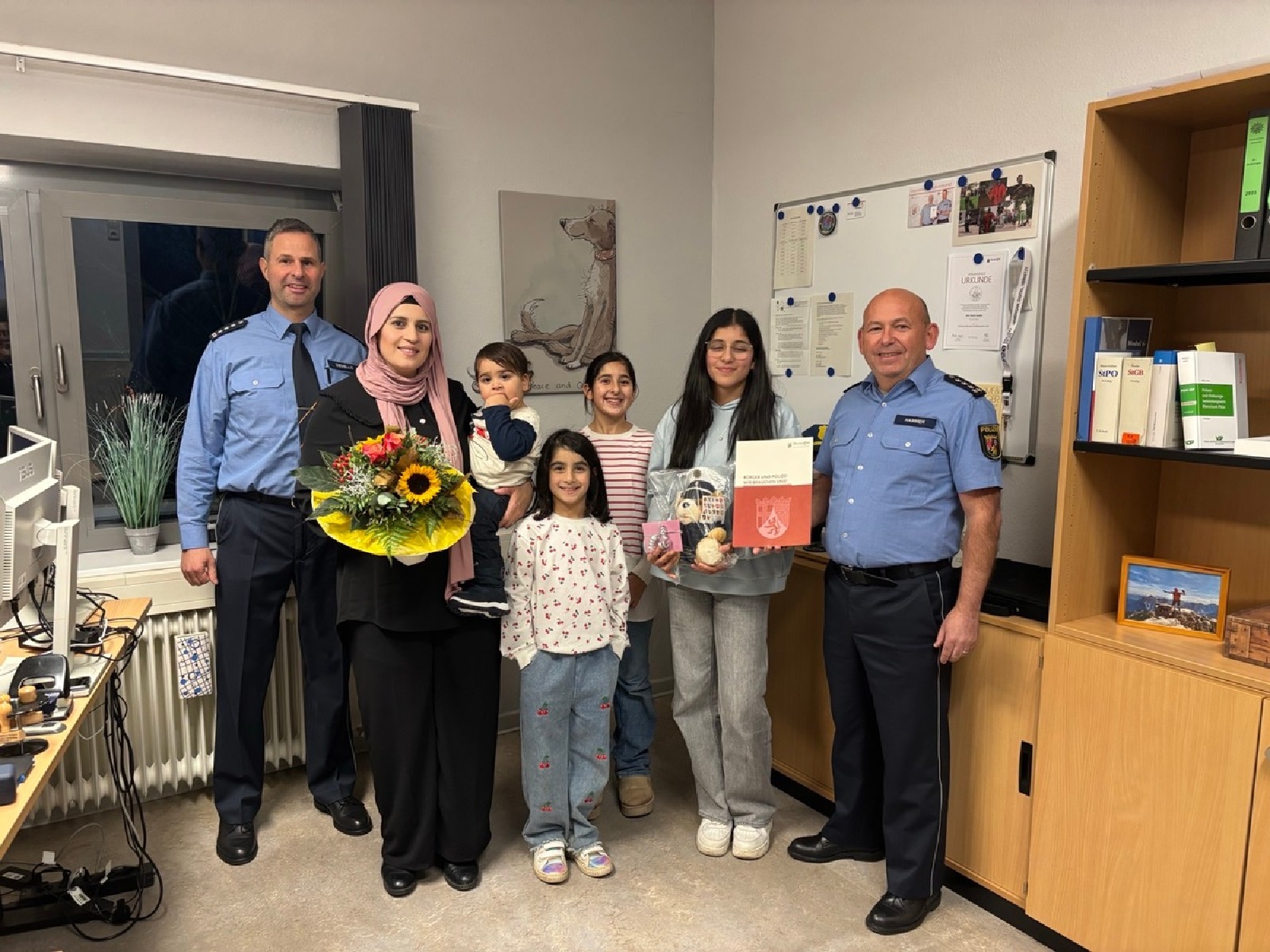 Ehrung Maide Sönmez. (Quelle: Polizeidirektion Montabaur)