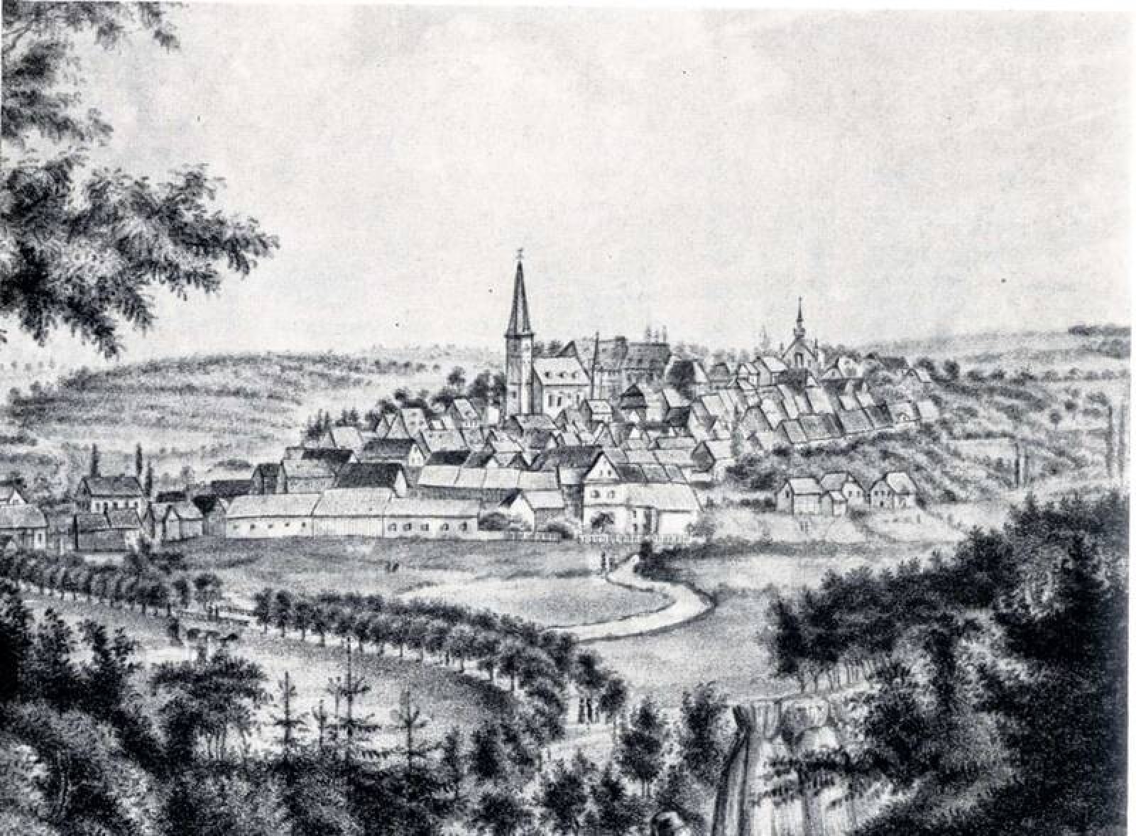 Altenkirchen im 19. Jahrhundert. (Archivbild/Gemeinfrei)