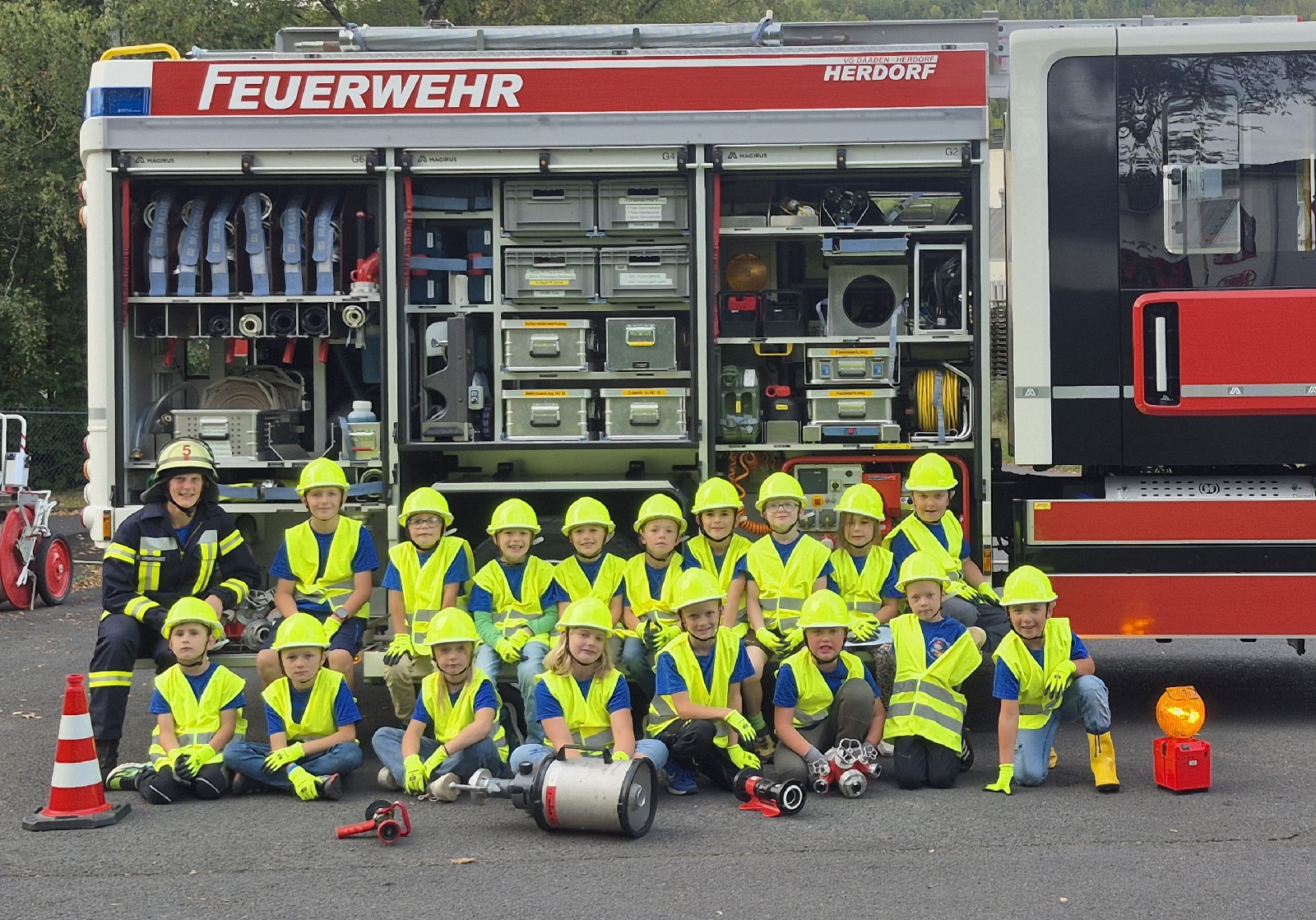 Bambinifeuerwehr Herdorf - die "Florianskinder". (Foto: Tobias Leukel)