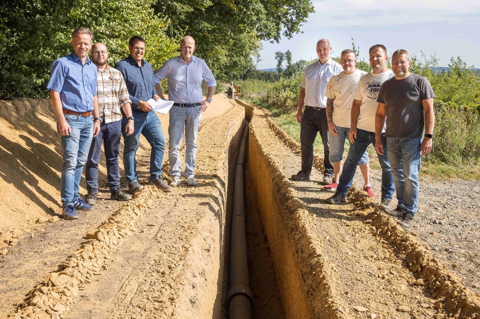Leitung in Frsrinne. (Foto: Rder-Moldenhauer)