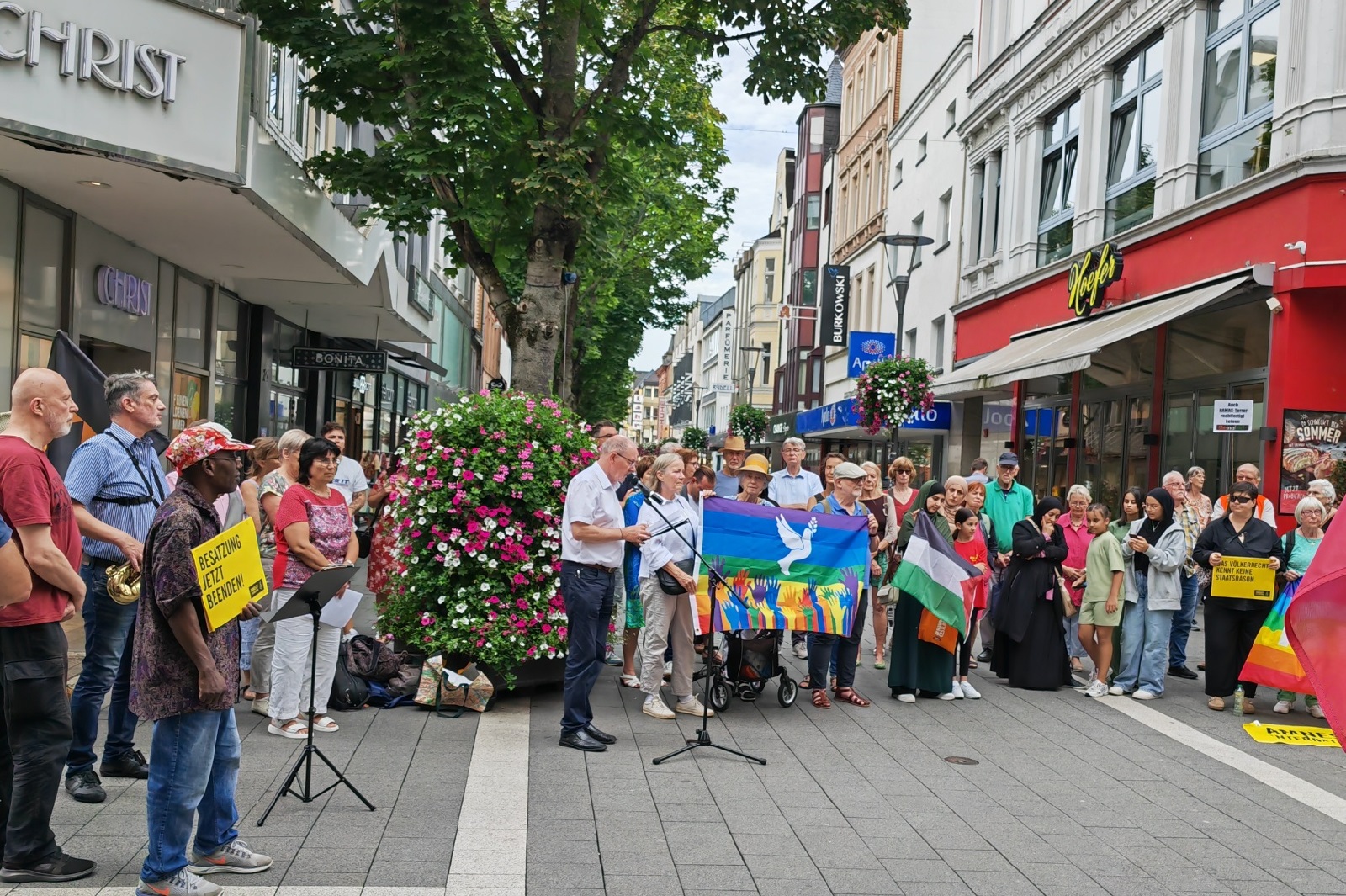 Mahnwache in Neuwied: Appell fr Frieden im Gazastreifen