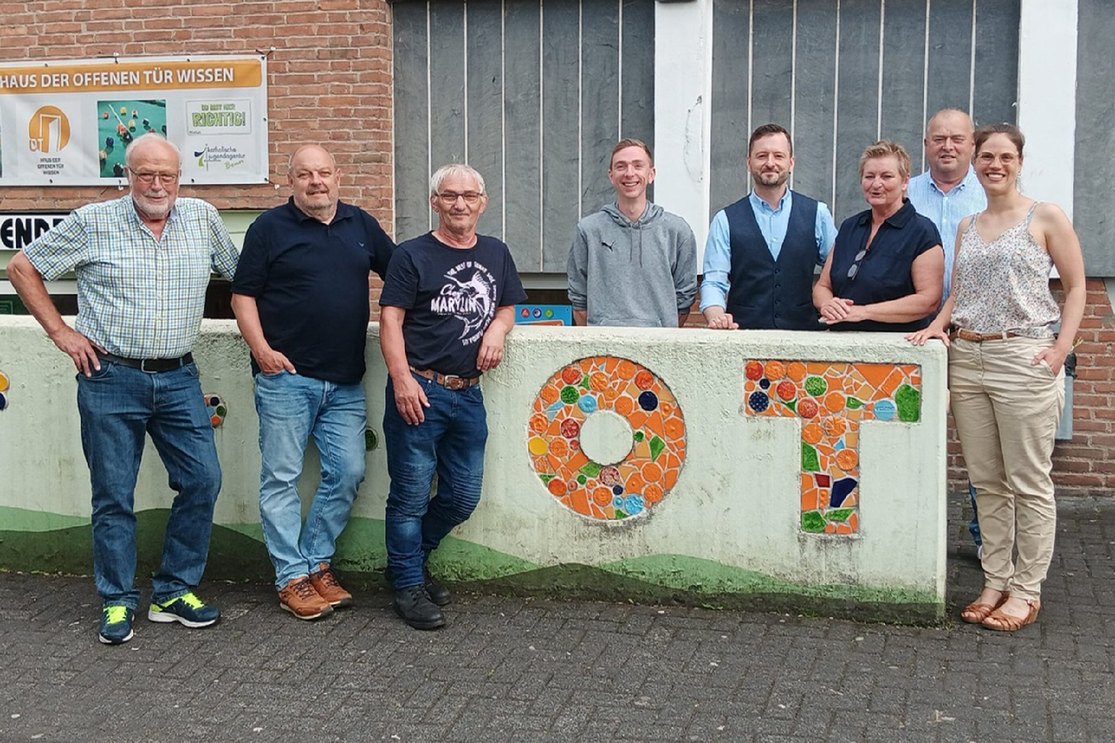 Die Teilnehmenden des Treffens bei der Wissener OT. (Foto: Joachim Baldus)