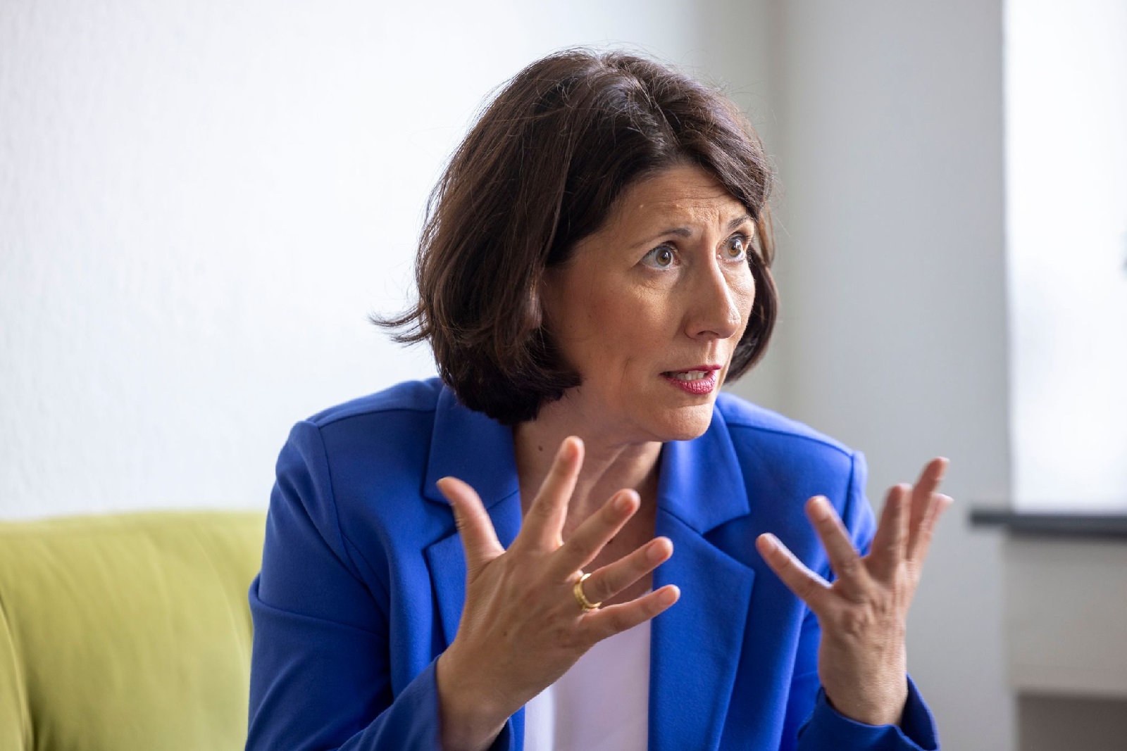 Sommerinterview mit Wirtschaftsministerin Daniela Schmitt. (Foto: Helmut Fricke/dpa)