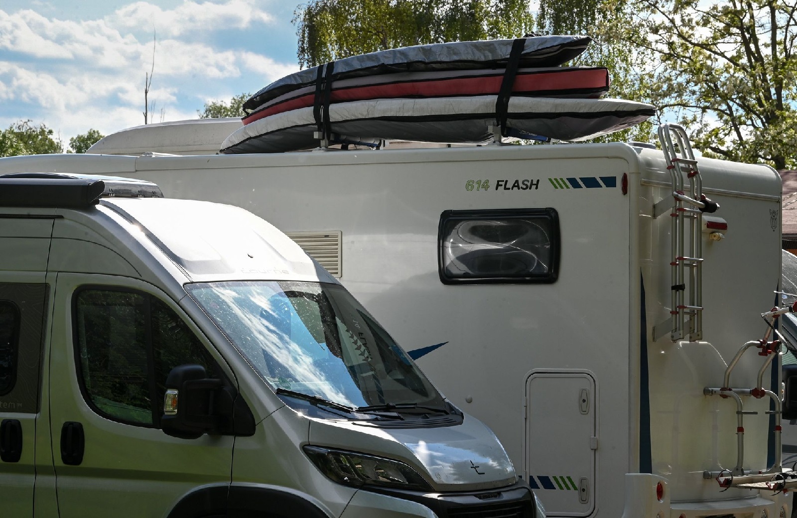 Wohnmobil-Stellpltze. (Foto: Heiko Rebsch/dpa)
