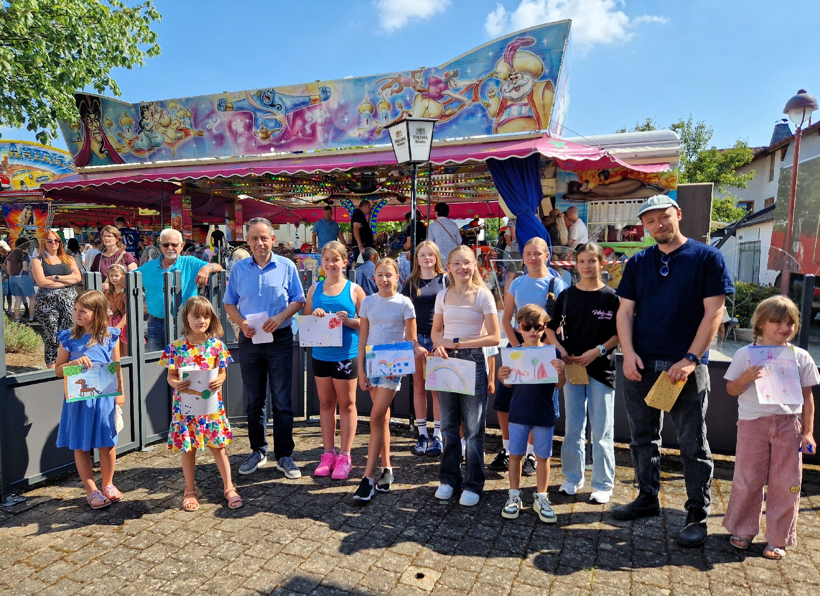 Kinder malen Traumgrten - Kreativitt auf der Horhauser Kirmes ausgezeichnet