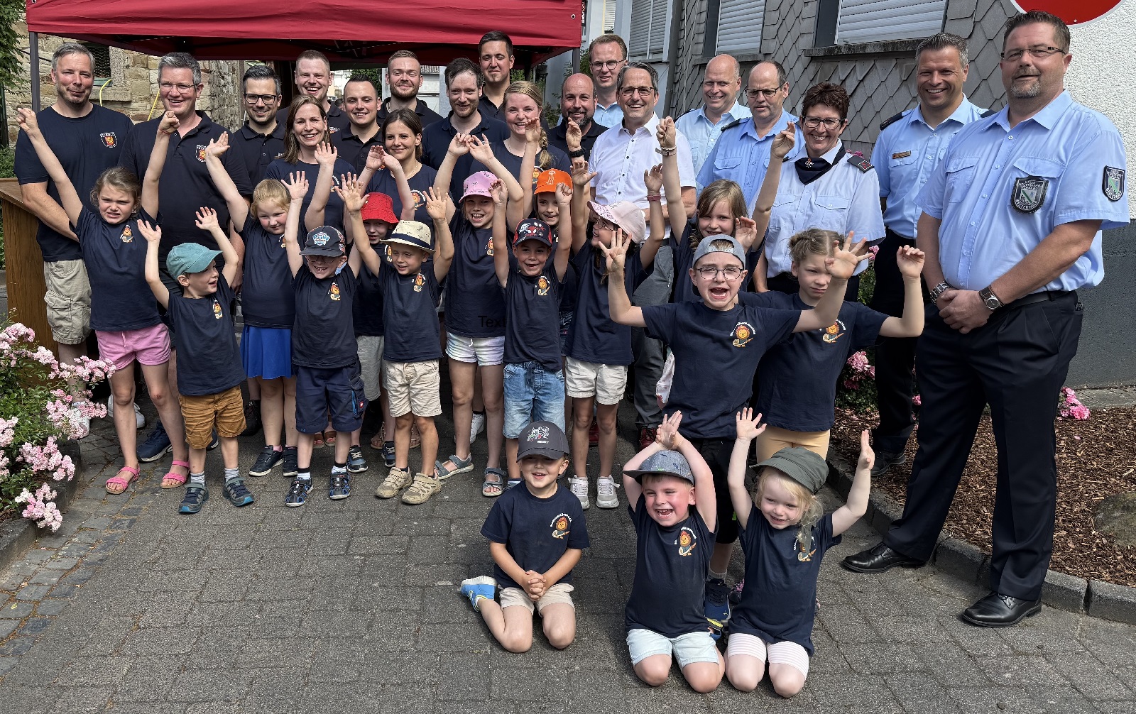 "Blaulichtlwen Maxsain". (Foto: Tim Heidrich / VG Verwaltung)