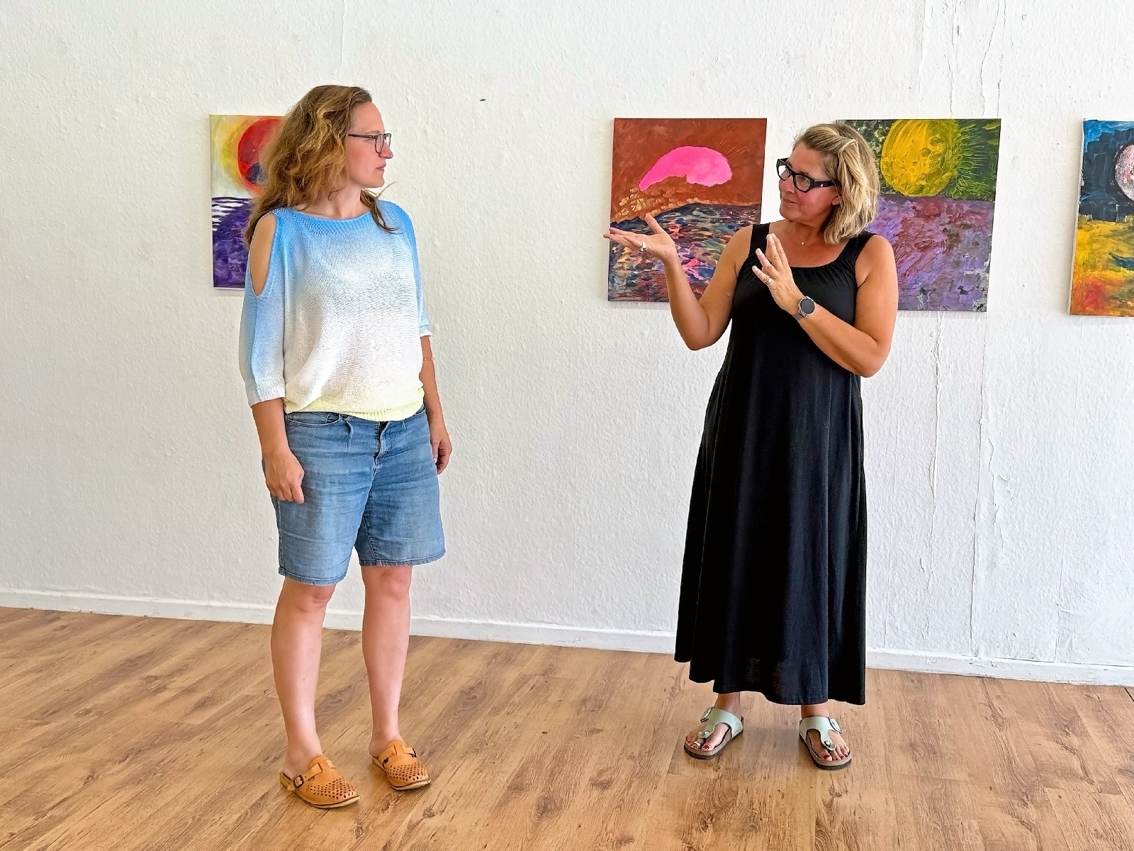 Adriane Wachholz (links) und Sandra Khler. (Foto: Ines Langs)