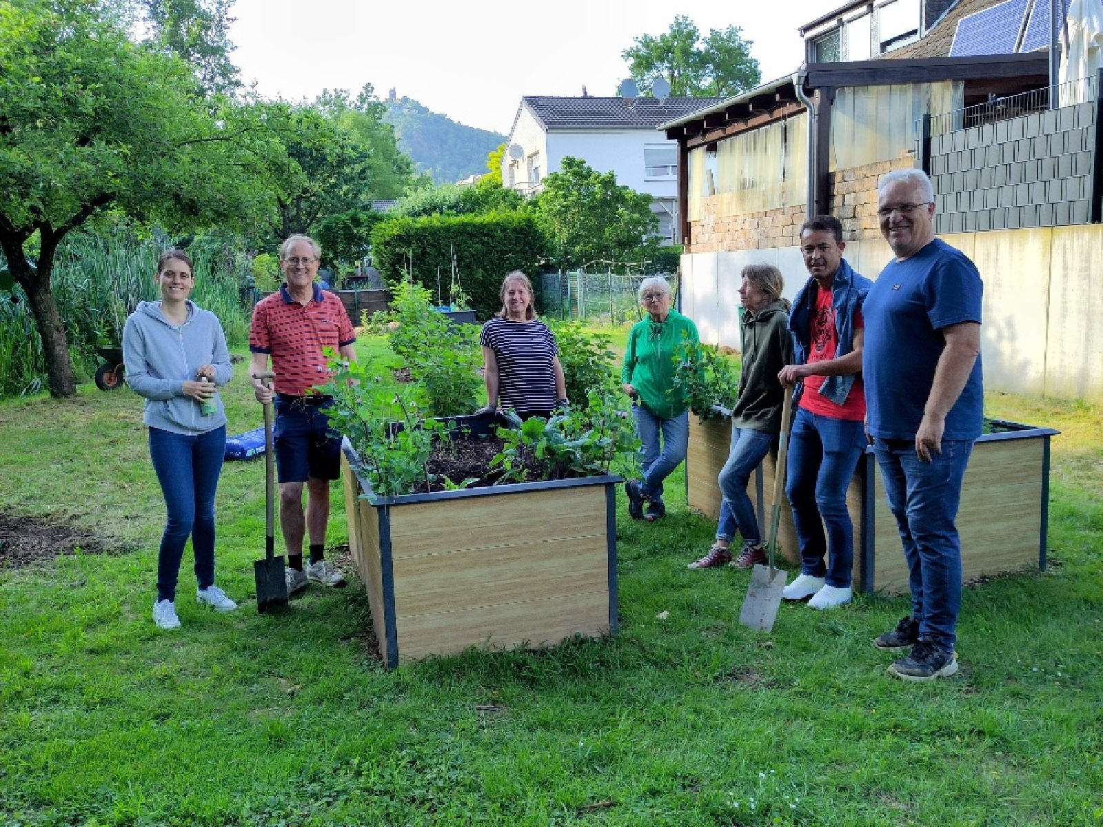 V.l.: Nikola Krause, Bernd Hofmann, Barbara Peckl, Henrike Effer, Daniela Nelsbach, Sakhi Arman und Thomas Rohde. (Fotoquelle: Andreas Kadelke)