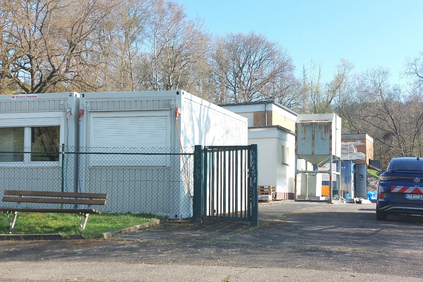 Der Rohwasserbehlter bei Kadenbach wird derzeit saniert und technisch modernisiert. (Foto: VG-Werke Montabaur / Siegbert Herbst)