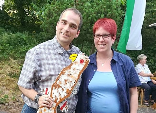 Das Gebhardshainer Knigspaar 2019: Andreas und Jessica Weller. (Foto: privat)