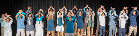 Voller Schwung, mit tollen Stimmen, A-cappella-Arrangements und besonderer Choreografie prsentierte der Chor seine Lieder. (Foto: privat) 