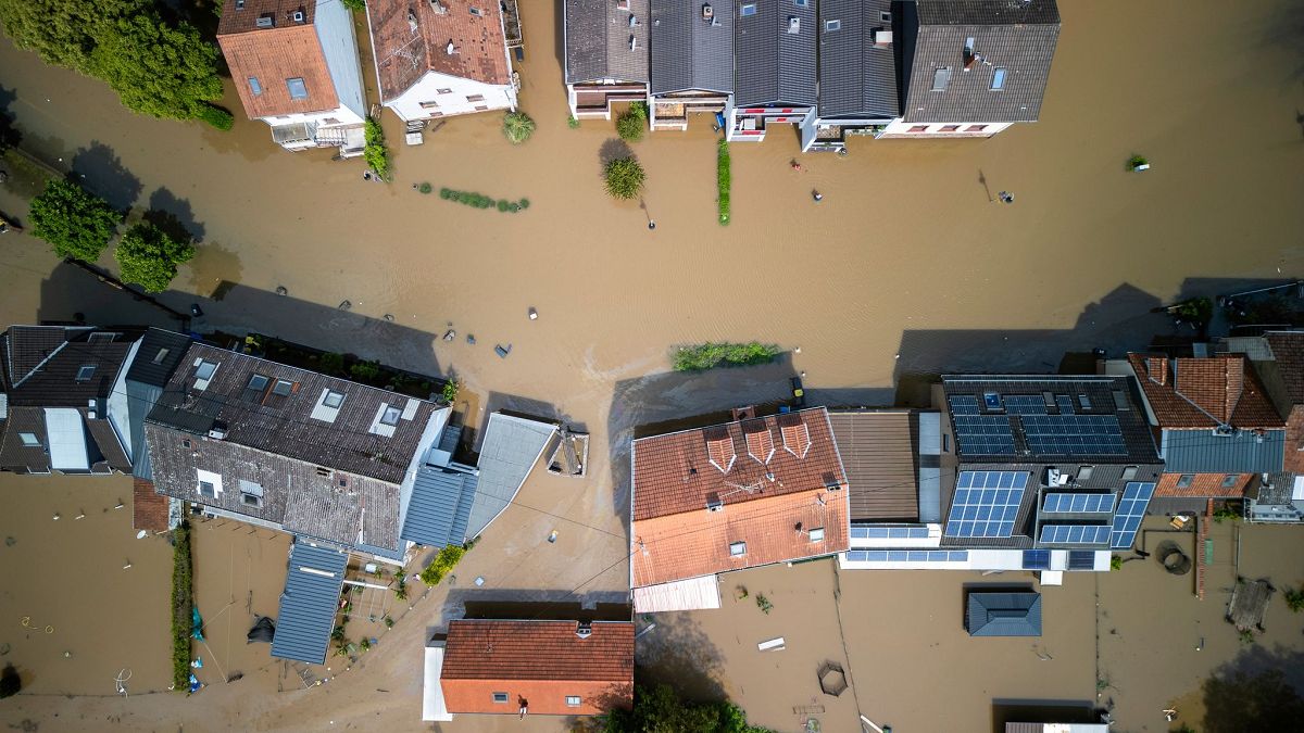 Hochwasser im Saarland. (Foto: Andreas Arnold/dpa)