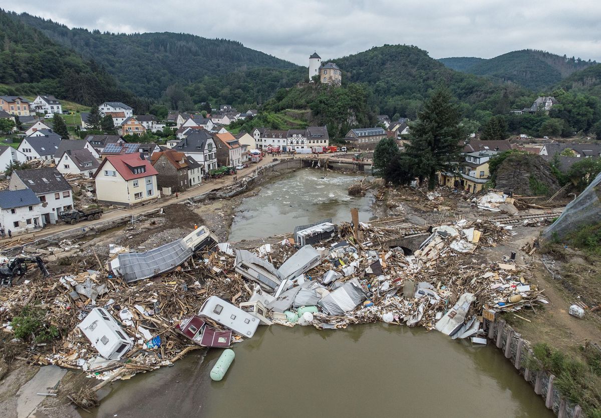 Nach der Flutkatastrophe im Ahrtal. (Foto: Boris Roessler/dpa)