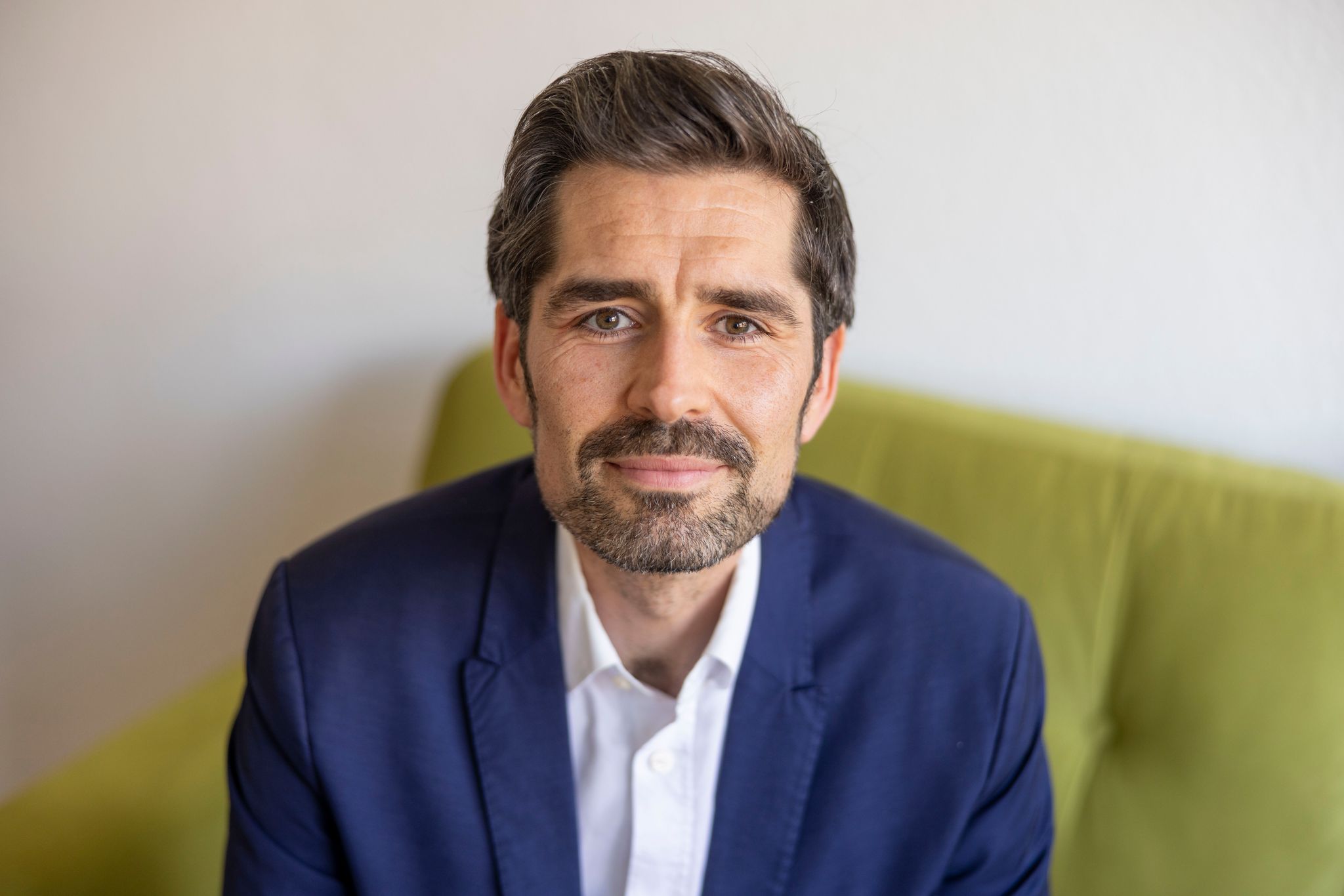 Bildungsminister von Rheinland-Pfalz Sven Teuber im Interview. Foto: Helmut Fricke/dpa