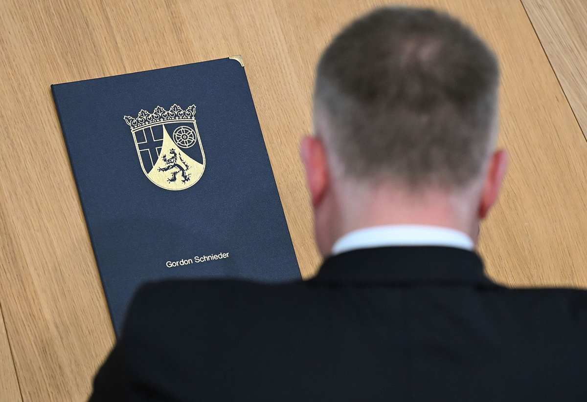 Konstituierende Sitzung Landtag Rheinland-Pfalz. Foto: Jennifer Br�ckner/dpa