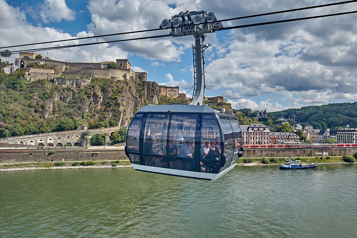 Seilbahn Koblenz. Foto: Thomas Frey/dpa