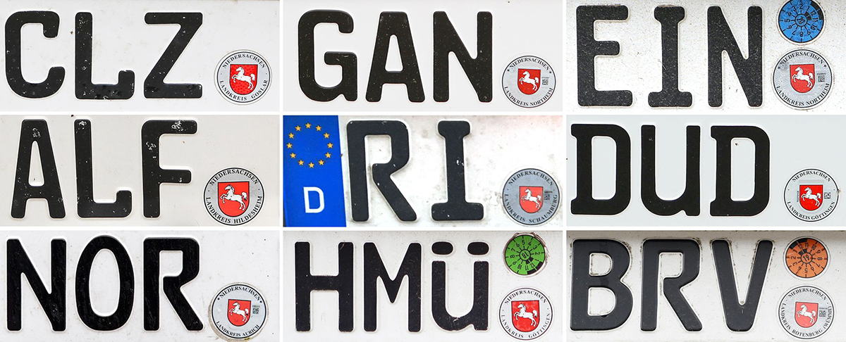 Retro-Kennzeichen. Foto: -/dpa