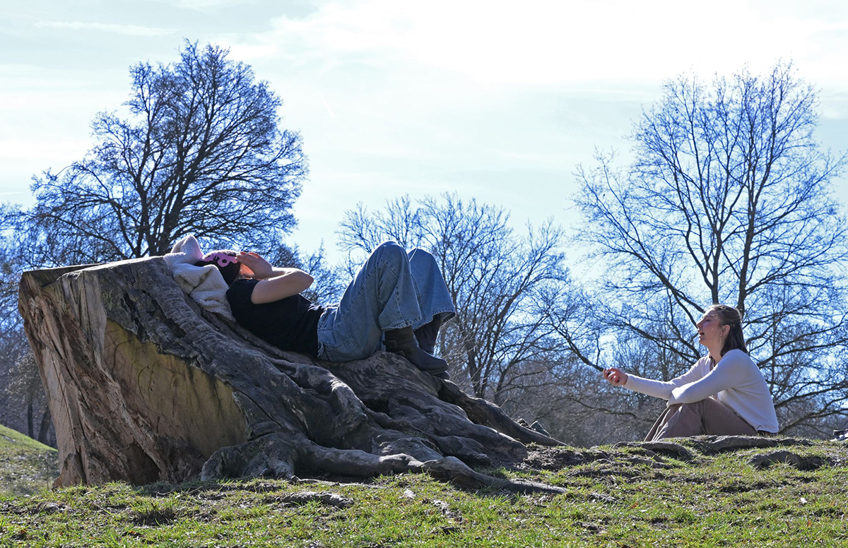Fr�hlingshaftes Wetter. Foto: Malin Wunderlich/dpa