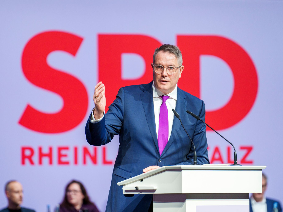 Landesvertreterversammlung der SPD Rheinland-Pfalz. (Fotos: Andreas Arnold/dpa)