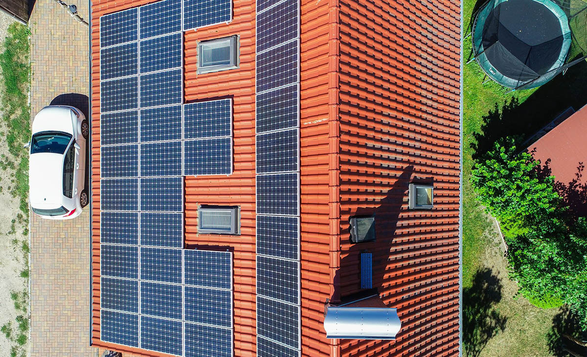 Private Photovoltaikanlage. Foto: Patrick Pleul/dpa/dpa-mag