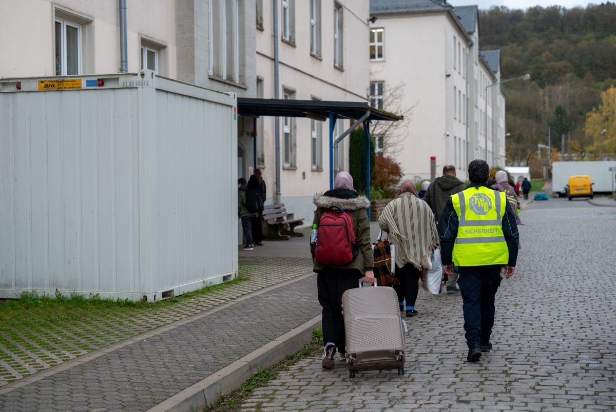 Aufnahmeeinrichtung f�r Asylbegehrende (AfA) Trier (Foto: Harald Tittel/dpa)