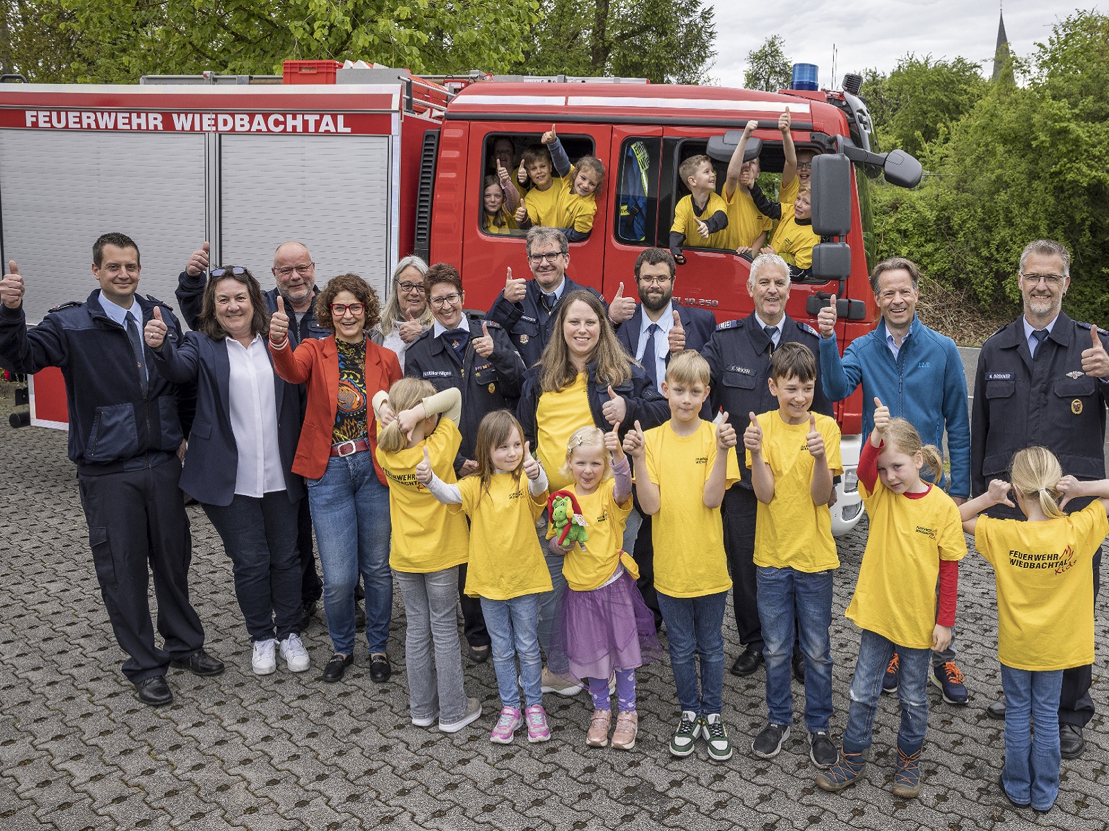Begeisterung fr die Feuerwehr. (Foto: Rder-Moldenhauer)