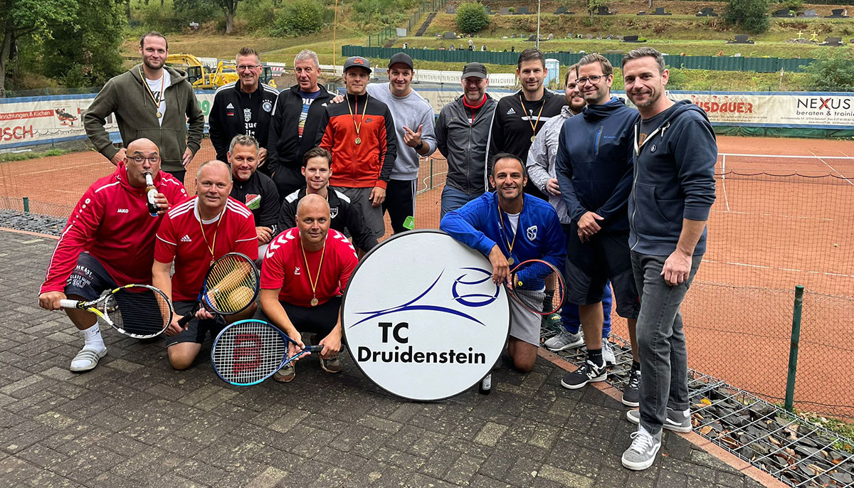 Beim TC Druidenstein kmpften Hobbytennisspieler um den 1. Platz der TC Open. (Foto: TC Druidenstein)