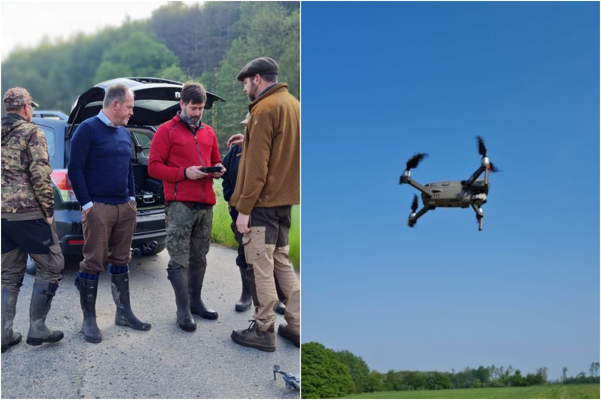 Aus Theorie wurde Praxis: Eine Gruppe Piloten bei der Einweisung. (Fotos: Hegering Puderbach)