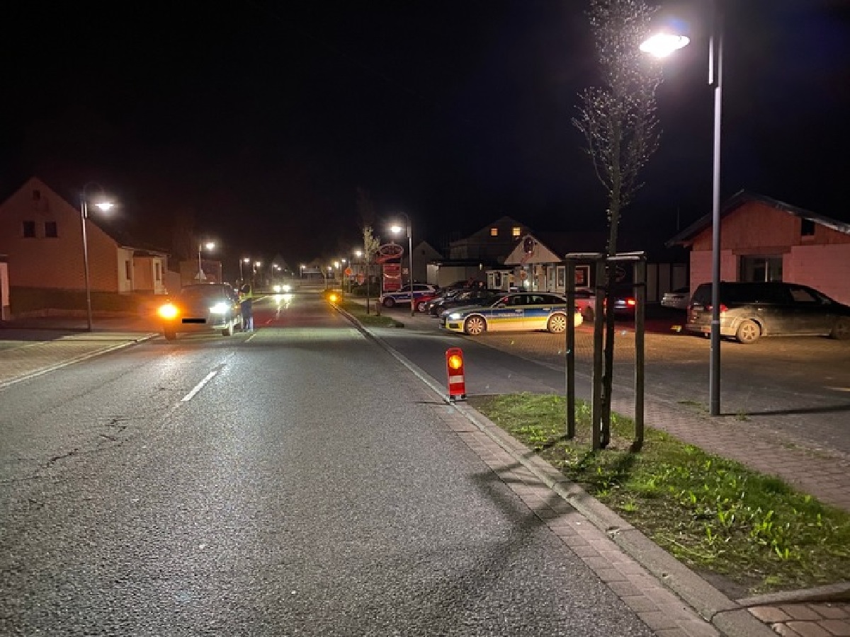 Kontrollstelle (Foto: Polizeiinspektion Westerburg)