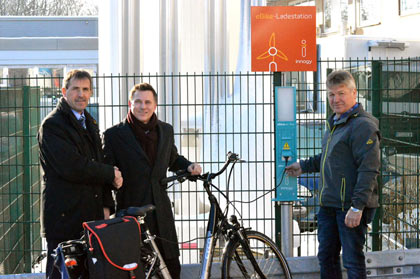 E-Bike Tankstelle am Krankenhaus Altenkirchen in Betrieb genommen