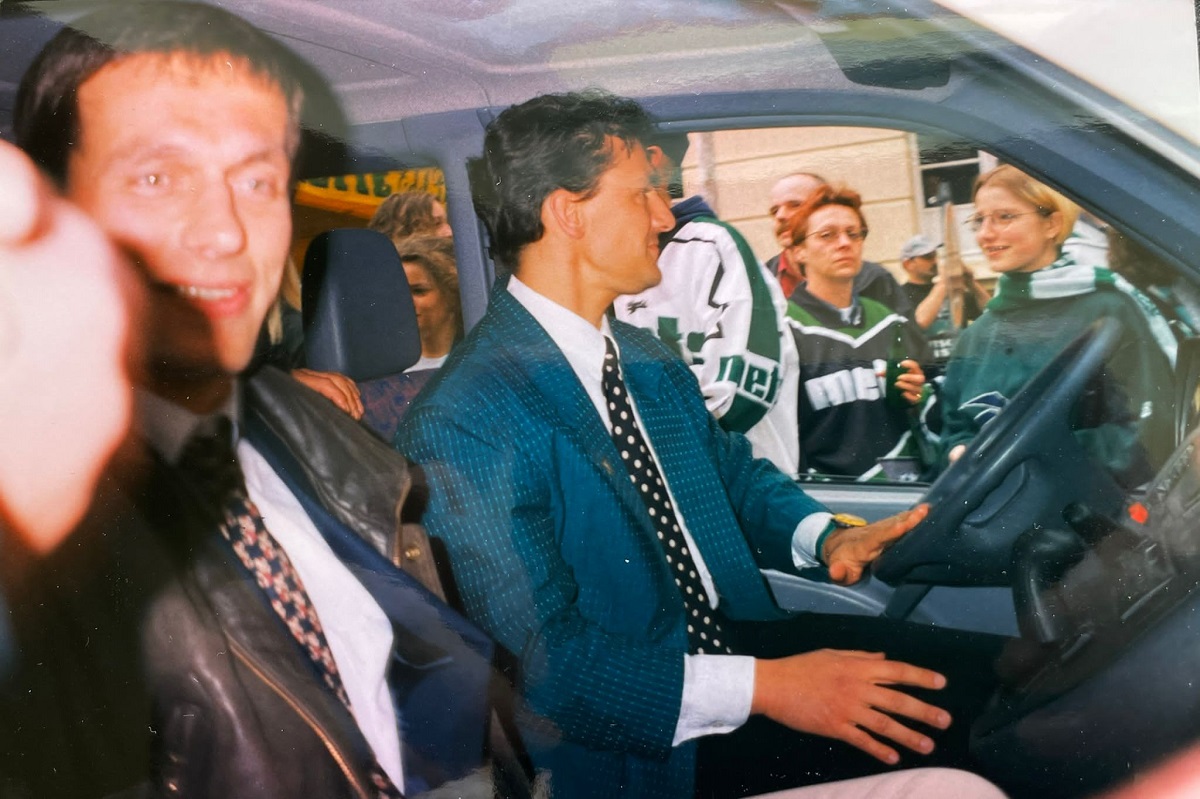 Lubomir Pokovic (links) fhrte die Neuwieder Ende der 1990er-Jahre als Trainer zweimal zur Erstliga-Meisterschaft. Auch er hat sich fr das Allstar-Spiel am 8. Oktober angekndigt.  (Foto: EHC "Die Bren" 2016)
