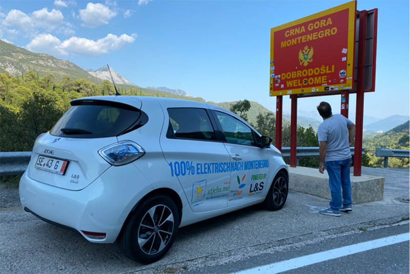 Experiment erfolgreich: Fr Zwanzig Euro elektrisch nach Montenegro