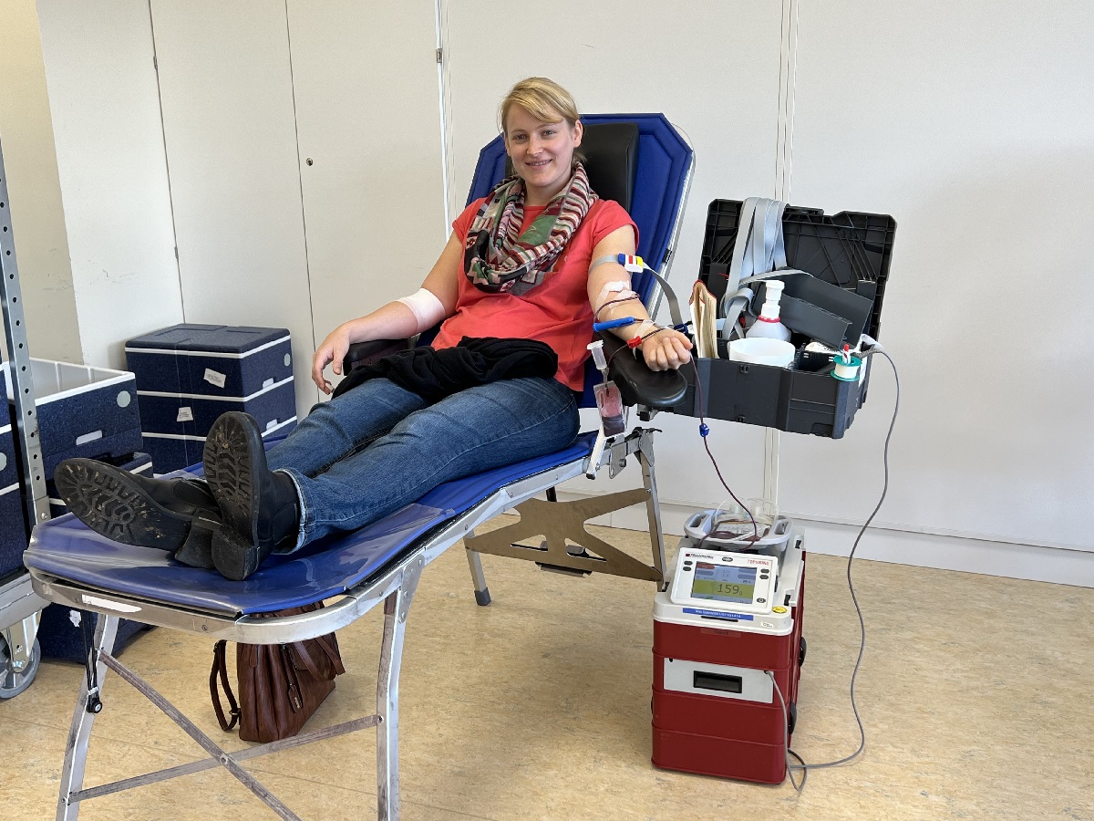 Blutspenden mit einem guten Gefhl (Fotos: Elke Stockhausen)
