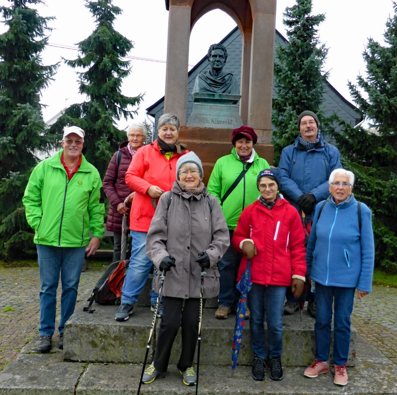 Bad Marienberger WWV auf dem Wilhelm-Albrecht-Weg bei Emmerichenhain. Foto: privat